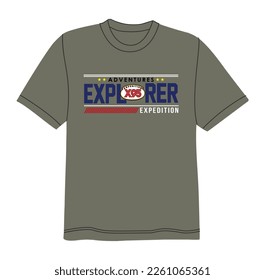 T shirt Image Vector illustration for your textile Design