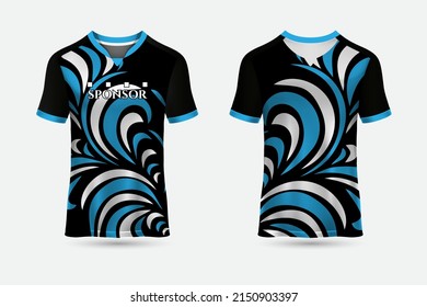 t shirt jersey design background for sports outdoor front and back view