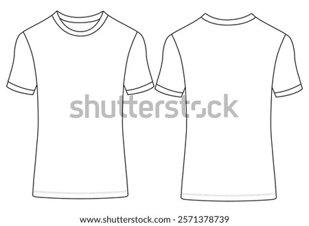  T shirt jersey mockup vector illustration template design	
