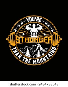 T shirt and logo design for Fitness Gym 2024