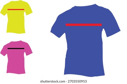 Camiseta Mockup Design Camiseta múltiple 