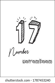 T shirt mock-up Sketch 3d and Handwriting each vector Number. powerful short quotes about life.