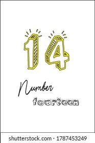 T shirt mock-up Sketch 3d and Handwriting each vector Number .powerful short quotes about life