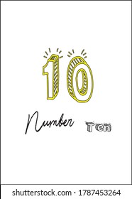 T shirt mock-up Sketch 3d and Handwriting each vector Number.powerful short quotes about life.