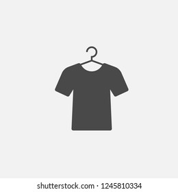 T shirt on hanger vector icon