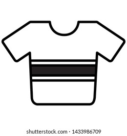 t shirt on white background vector illustration