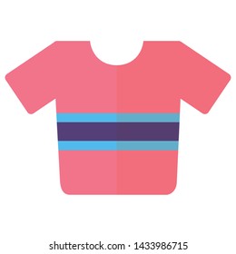 t shirt on white background vector illustration