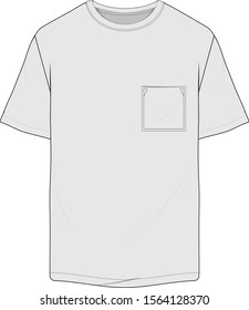 Pocket T Shirt Design Template
