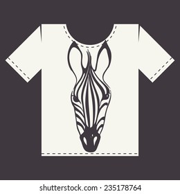 T Shirt Print Design, Eps 10 Vector Illustration