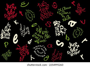 t shirt print, dry brush ink artistic modern calligraphy slogan, typography street art graffiti slogan print with spray vector