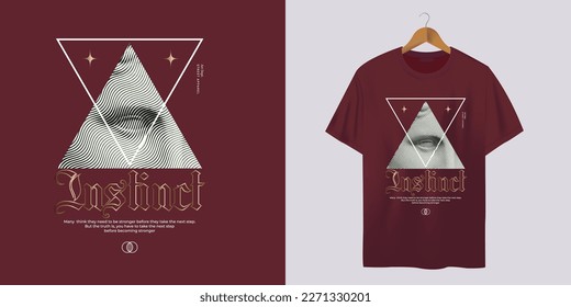t shirt with print in front