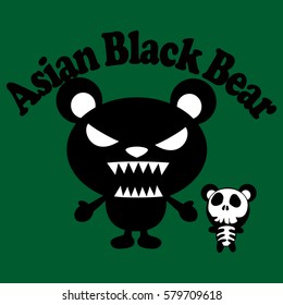 T Shirt printing design/ Bears comic
