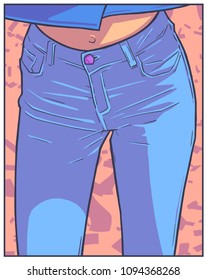 T Shirt printing design illustration of attractive girls in comic book style drawing