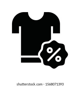 T shirt purchase discount percentage in vector solid design 