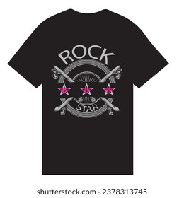 T Shirt Rock Star, Rock star hero T shirt