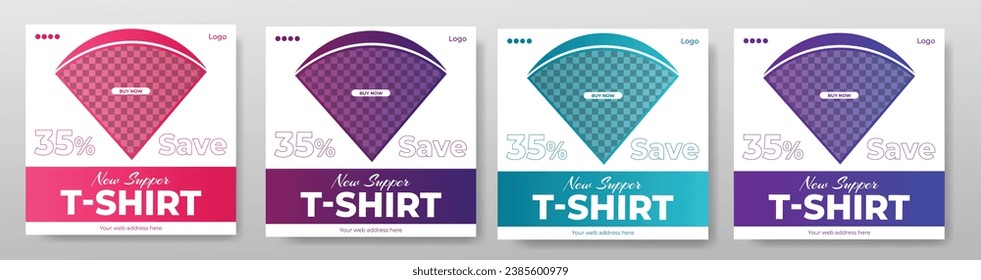 t shirt sale for social media post or square banner template design