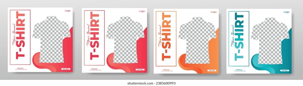 t shirt sale for social media post or square banner template design