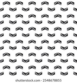 T shirt seamless pattern. Arrow background. shapes  for fabric prints. Repeated black vector geometry 