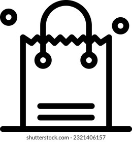 t shirt shopping bag calculator line icons