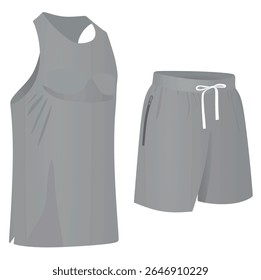 Camiseta y pantalón corto. Vector	