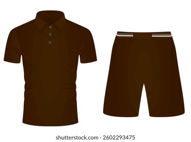 T shirt and shorts. vector illustration