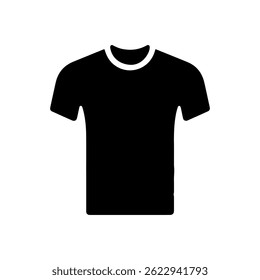 T Shirt silhouette icon vector flat design.