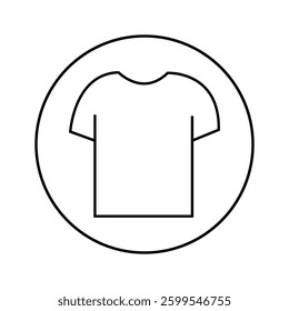 T shirt silhouette isolated on white background. T shirt icon vector illustration design.  Vector Illustration .