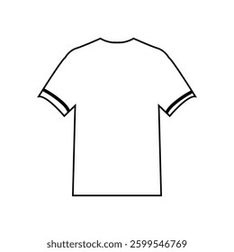 T shirt silhouette isolated on white background. T shirt icon vector illustration design.  Vector Illustration .