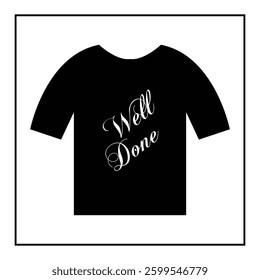 T shirt silhouette isolated on white background. T shirt icon vector illustration design.  Vector Illustration .