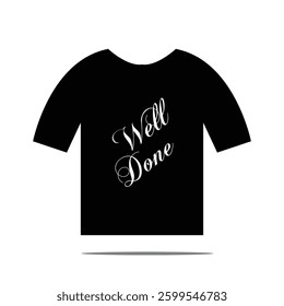 T shirt silhouette isolated on white background. T shirt icon vector illustration design.  Vector Illustration .
