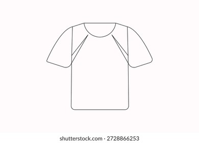T shirt simple modern one line art illustration