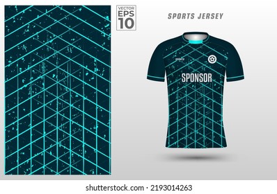 T shirt sport design template with abstract line grunge textured pattern for soccer jersey. T-shirt mock up for sport club. Vector illustration