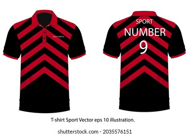 T shirt sport red on white background. Vector illustration eps 10.