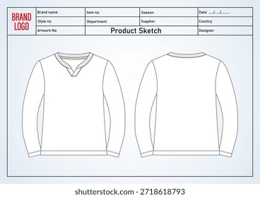 T camisa técnica desenho vetor modelo ilustração frente e trás