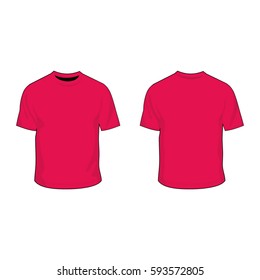 t shirt template cherry red