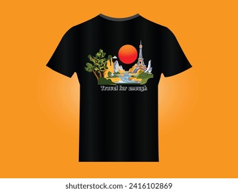 T shirt template design, adventure, travel, world