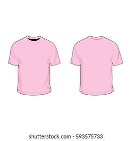 T Shirt Template Light Pink Stock 