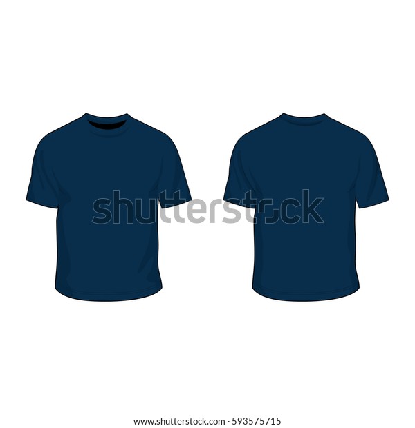 Download T Shirt Template Navy Blue Stock Vector (Royalty Free ...