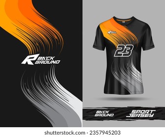 T shirt template, racing jersey design, soccer jersey