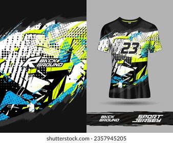 T shirt template, racing jersey design, soccer jersey