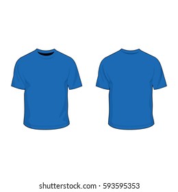 t shirt template royal blue