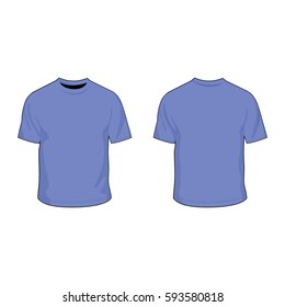 T Shirt Template Violet Stock Vector (Royalty Free) 593580818 ...