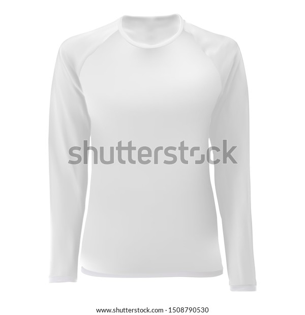 Download T Shirt Template White Blank Front Stock Vector Royalty Free 1508790530