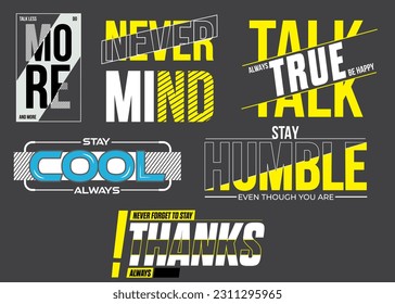 T shirt typographic design bundle 