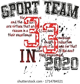 T shirt typography graphic with quote BLACK WHITE. Fashion stylish print for sports wear. Template for t-shirt, apparel. Lettering calligraphic design element. Vector illustration