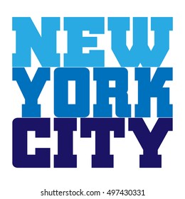 T shirt typography graphics New York. Template for apparel, poster. Symbol big city. Vector illustration