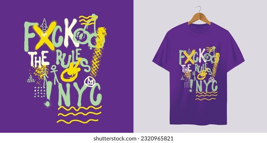 t shirt with urban print