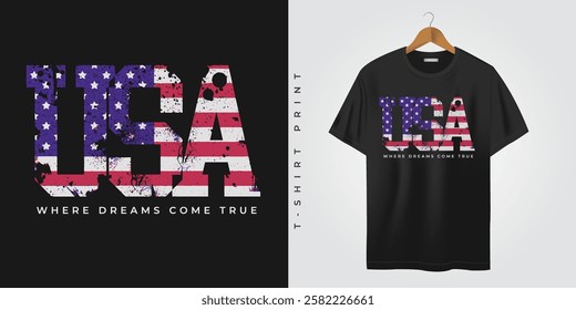 t shirt with usa print