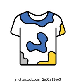 T Shirt  vector filled outline icon. EPS 10 file