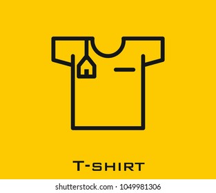 T Shirt vector icon